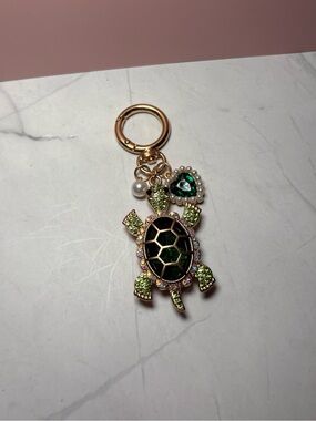 🐢 Green Turtle Bag Charm Keychain
